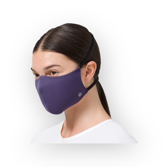 HTF: new Lululemon ॐ Double Strap Face Mask ॐ Midnight Orchid Nulu Fabric ॐ - Picture 11 of 16